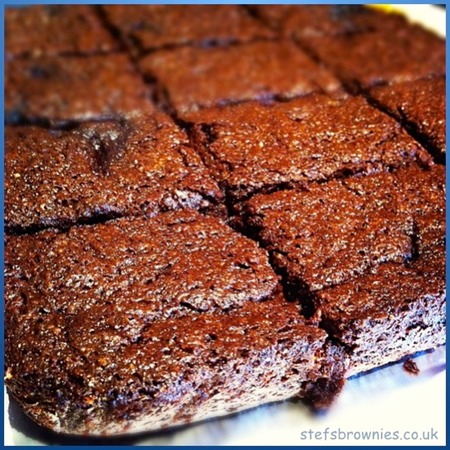 Flourless Blueberry Brownies