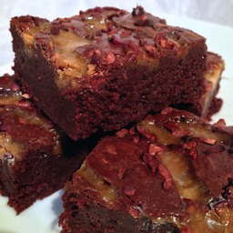 Xmas 2014  - Salted Caramel Brownies - Waitrose Sq Tray